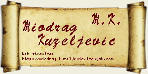 Miodrag Kuzeljević vizit kartica